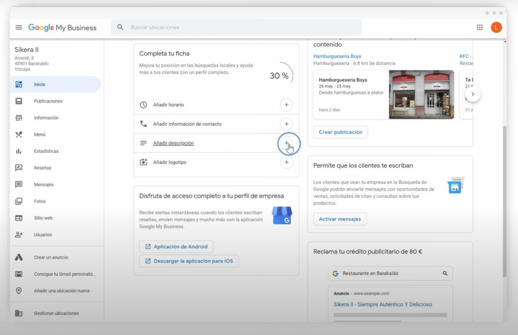 Cómo crear una ficha de negocio en Google My Business - e-SORT