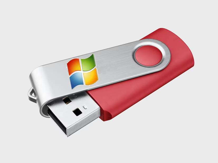 Pendrive con logotipo de Windows 7