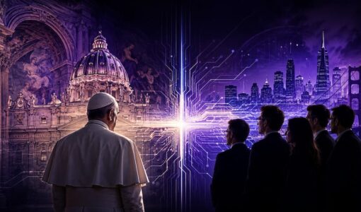 El Papa y Silicon Valley coinciden en el gran punto de inflexión de la Inteligencia Artificial. - diseño: Ignacio Parres